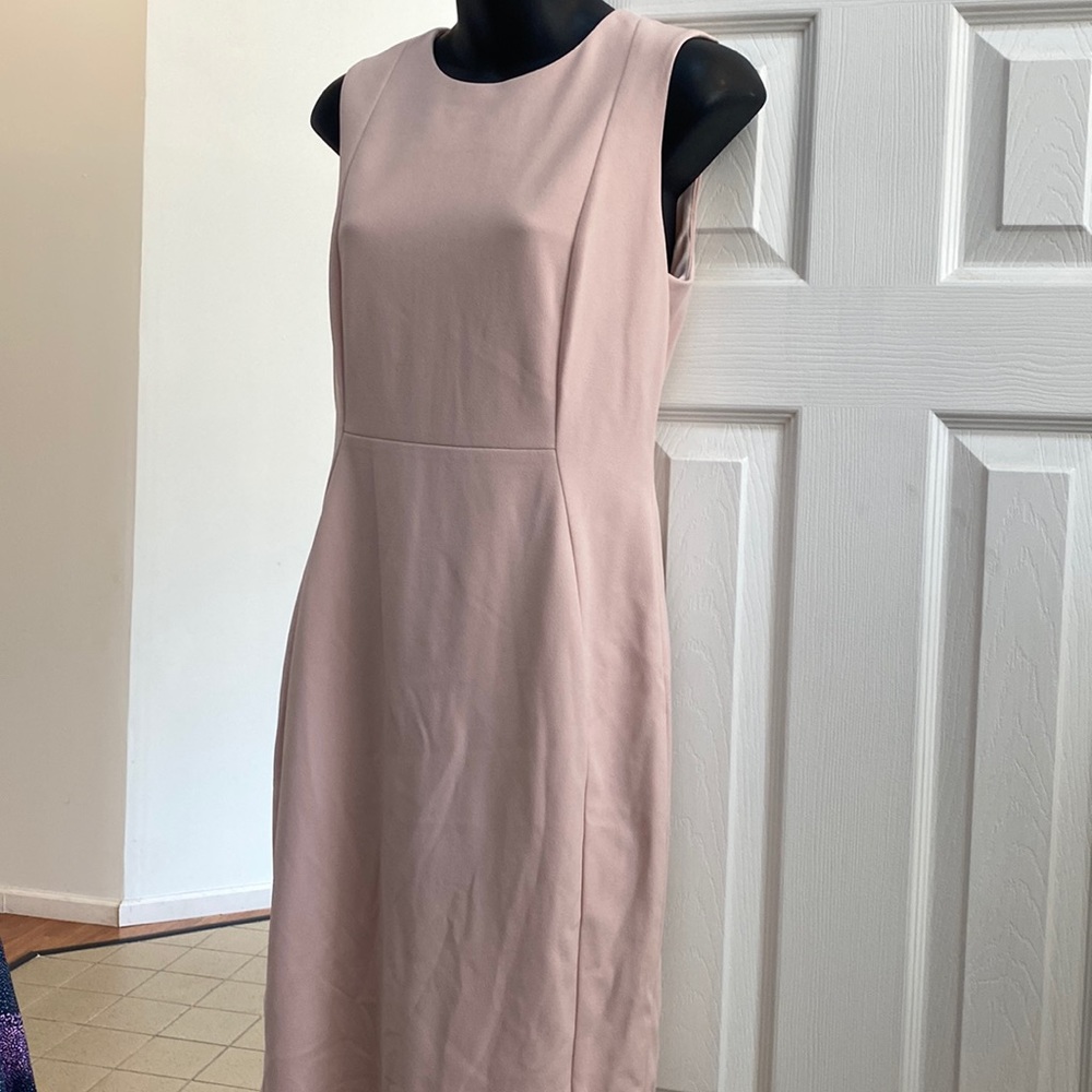 Pink MIDI dress with lining. NWOT